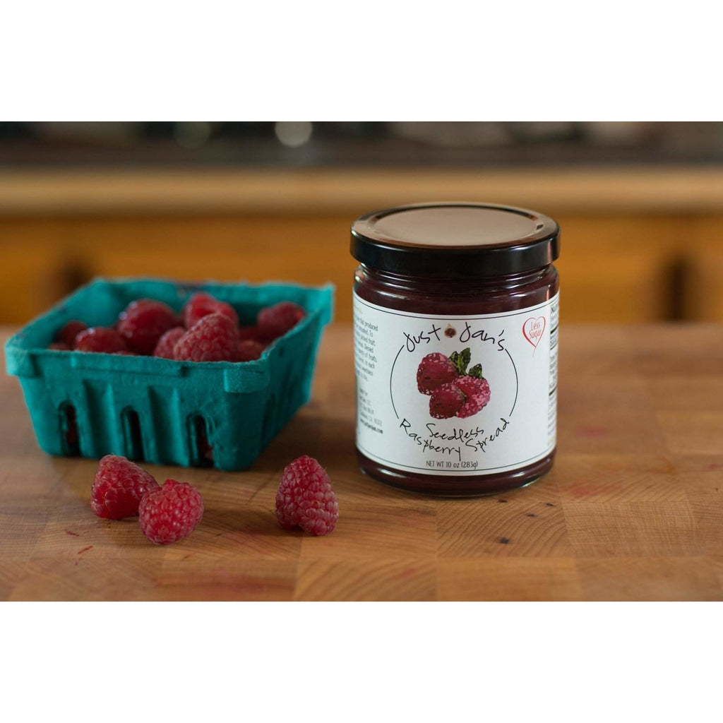 Just Jan's, less sugar, gourmet All Natural Fruit Spreads,